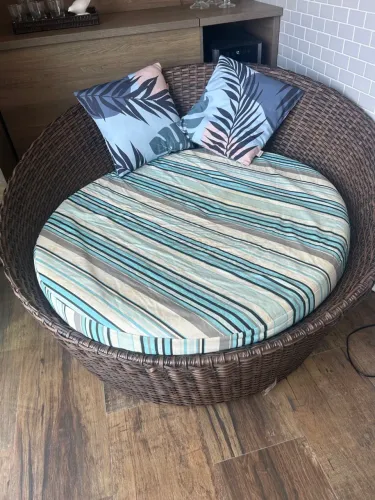 Sofá de Vime Redondo - Área Externa/interna