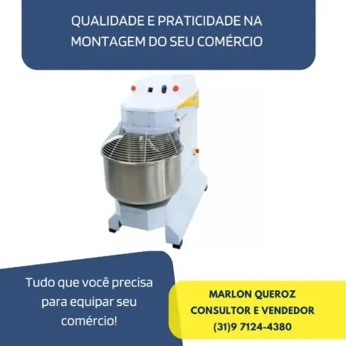Amassadeira 25KG Espiral Monofásica Venâncio