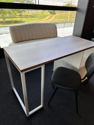 MESA VIENA DE ESCRITÓRIO COM GAVETAS E NICHO - LOJA IKONMIXOFFICE