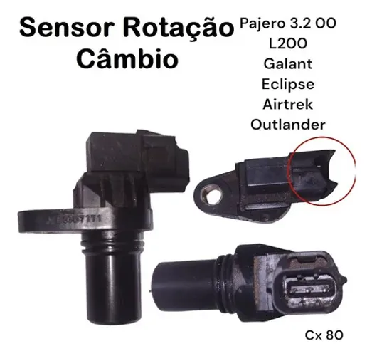 Sensor Rotação Câmbio Pajero 3.2 00 L200 Galant Eclipse 