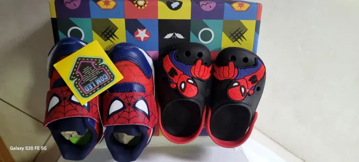 Compre Tenis infantil (Novo) led (homem aranha)l e leve uma papete