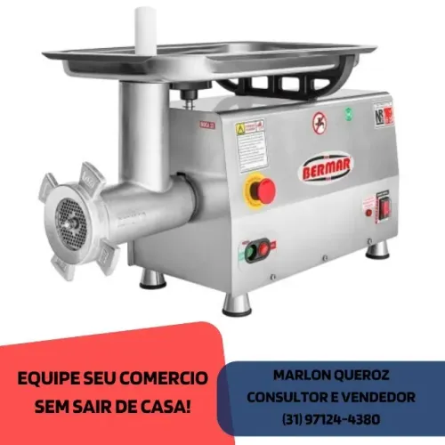 Moedor de Carne Boca 22 Bermar Inox