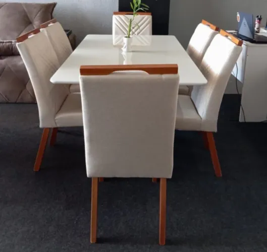 Conjunto de Mesa 6 Lugares Emily
