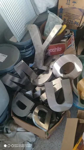 Letras aço inox diversas 