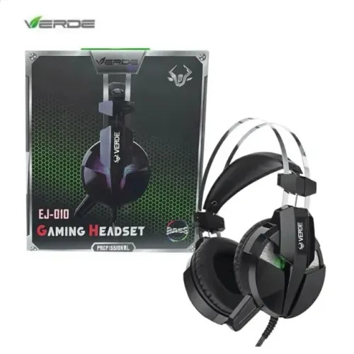 Lacrado Headset Gaming com fio VERDE EJ-010