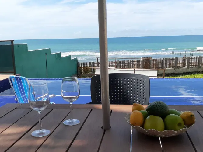 Casa pé na areia, frente mar, mobiliada na Praia da Taiba, Ceará, o Paraíso do Kitesurf