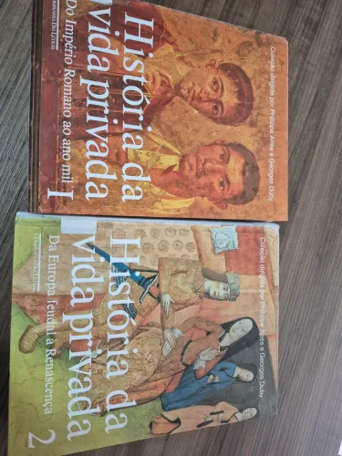 Livro História da vida privada, vol 1 e 2