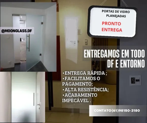 Porta de Vidro para Sala, Cozinha ou Escritório