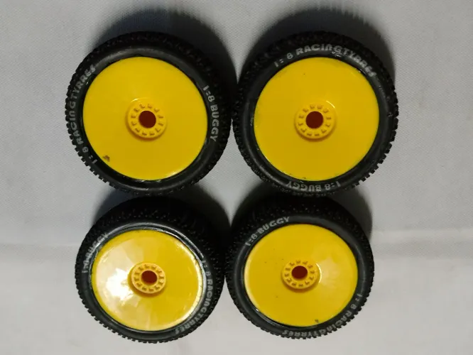 Pneus 116mm 1/8 scale RC buggy roda e peneu hex RC de 17 mm