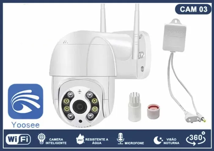 CAMERA SPEED DOME EXTERNA A PROVA D AGUA YOOSEE