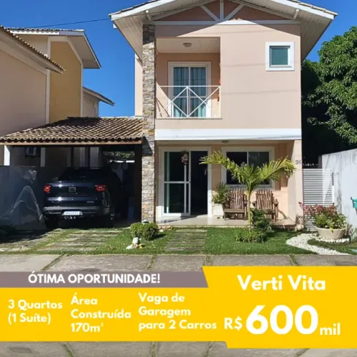FIT - Cond. Verti Vita - 3 Quartos (1 suíte) - Lazer Completo - 170m²