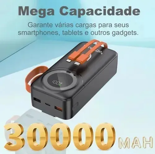 Power Bank H?Maston 30.000mAh 22.5W Turbo (Cabo Embutido)