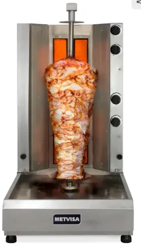 Assador de Churrasco Grego Metvisa Elétrico 4 Queimadores