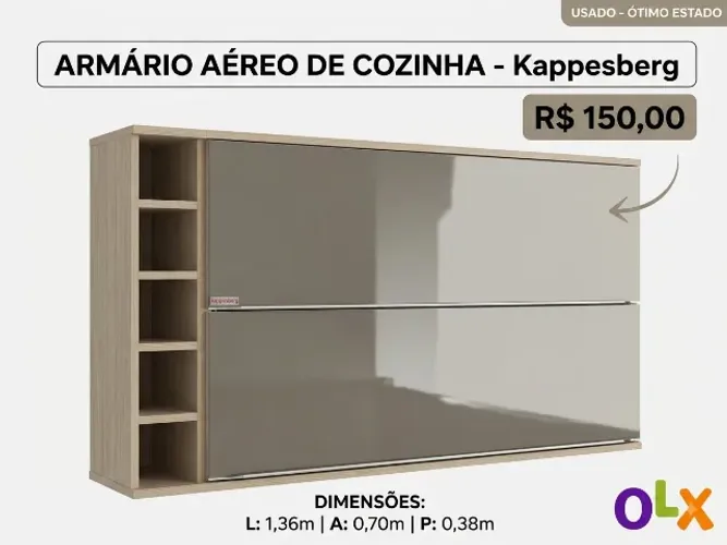 Armário Aéreo Cozinha Usado Kappesberg