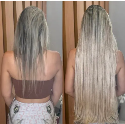 Cabelo 100% natural Loiro 70 cm