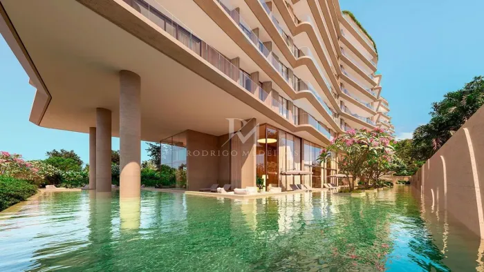 Apartamento frente mar 4 suítes na Praia Brava Norte em Itajaí com vista panorâmica para o