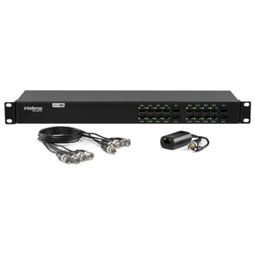 Power Balun Intelbras VB 3016 WP 16 Canais 4k Com Alimentação - WZetta