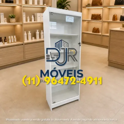 ESTANTE PRATELEIRA MULTIUSO COM PORTAS DE VIDRO - NOVO - ENTREGA RÁPIDA