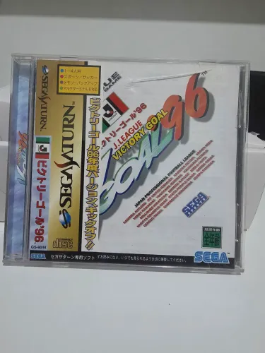 Jogo J.League Victory Goal 96 Sega Saturn Original Japonês C/ OBI