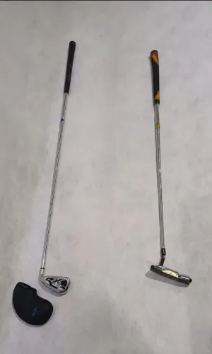 Kit 2 Tacos de Golf: Ferro 4 e Putter (Callaway e TaylorMade)