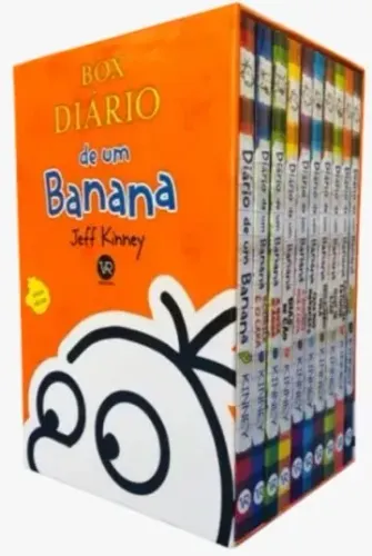 SEM MARCAS DE USO - Kit colecionável DIÁRIO DE UM BANANA vol 1 a 10  