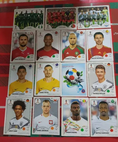 Figurinhas da Rucia 2018.