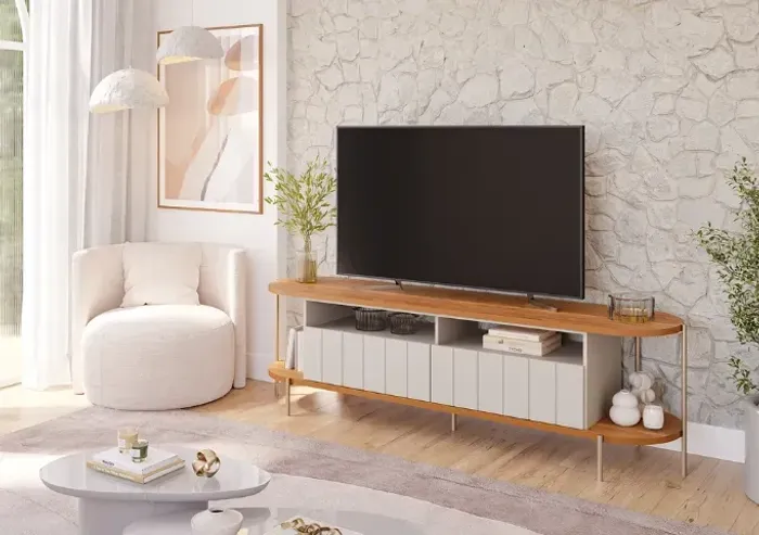 Bancada para TV até 70 Polegadas 100% MDF Mônaco