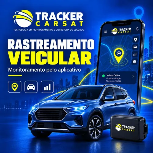 Rastreador Veicular Tracker CarSat com App e Instalação
