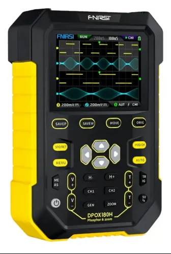 OSCILOSCÓPIO E GERADOR DE SINAL DPOX 180H FNIRSI