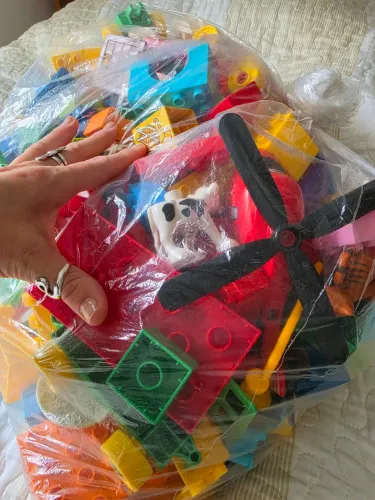 Sacão de Blocos de Montar Gigantes - Criatividade, Diversão e Aprendizado!