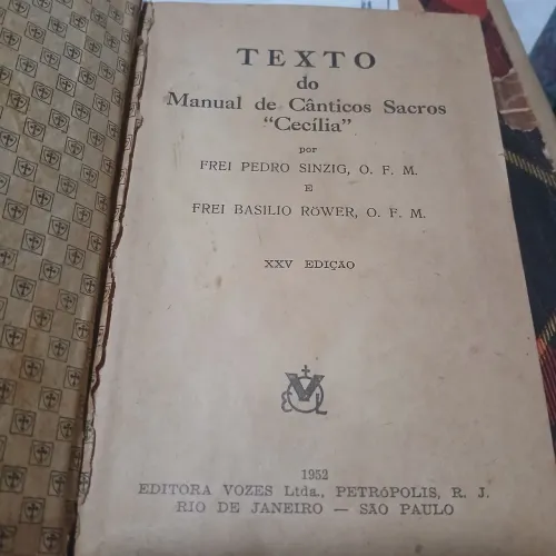 Manual de canticos Sacros "Cecilia"
