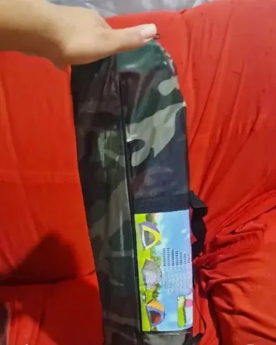 Barraca de camping camuflada 6 lugares sem uso no centro de São Gonçalo 