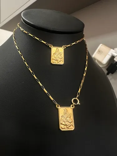Escapulário de ouro 6.93g 18k procedência garantia eterna
