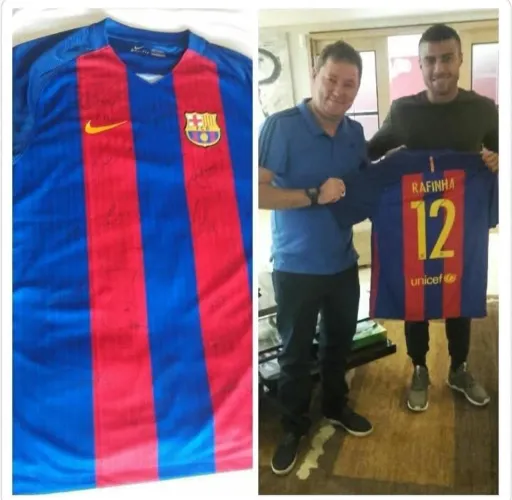 Relíquia! Camisa Barcelona 2016 Autografada Trio MSN (Com Providência e Posse Comprovada).