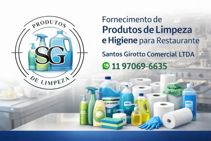 Fornecemos produtos de limpeza e higiene para restaurante, lanchonete e bares