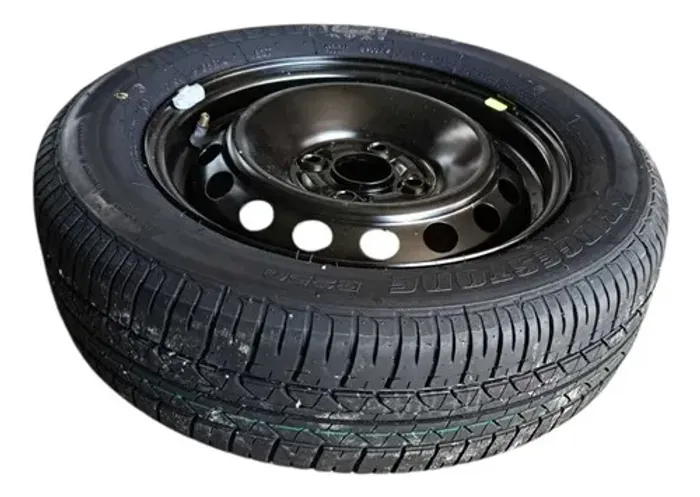 Roda Estepe Pneu Bridgeston 175 / 65 Aro 14 Etios 2013 A 17 Preto