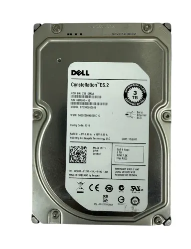 HD Dell SAS 3TB 3.5? 7.2K - Seminovo | Saúde 100%