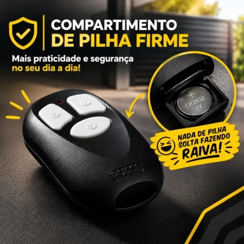 Controle Remoto para Portão Automático Pulse 433MHz