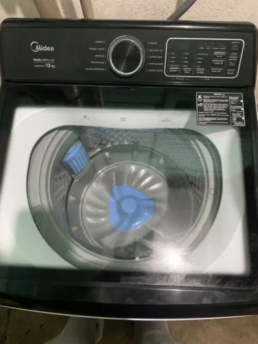 Lavadora de Roupas Midea 12kg 10 Programas de Lavagem Branco Wave Impeller