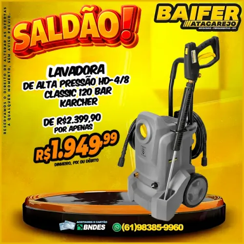 Lavadora de Alta Pressão Hd-4/8 Classic 120 bar Karcher
