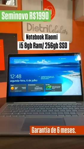 Notebook Xiaomi i5 8gb/256Gb