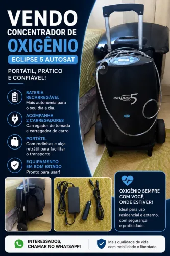 Concentrador de oxigênio transportável Eclipse