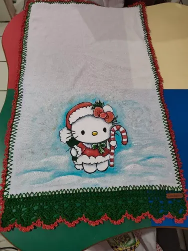 Vendo pano de prato, totalmente feito a mão!