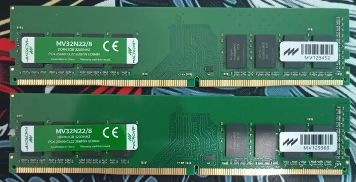 PAR DE MEMÓRIA RAM 8GB DDR4