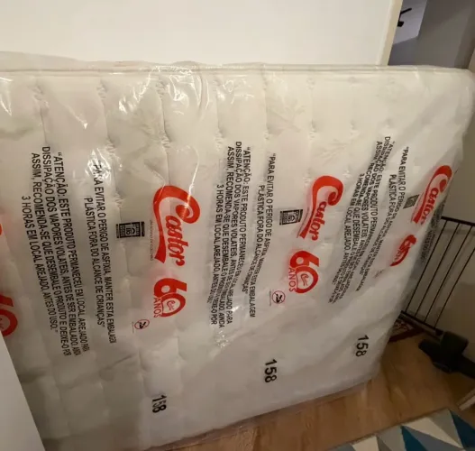 Vendo Colchão Castor Queen Silver Star Air Double Face Pocket 158x198x34cm (Usado)