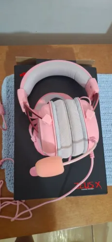 headset zeus x redragon rosa