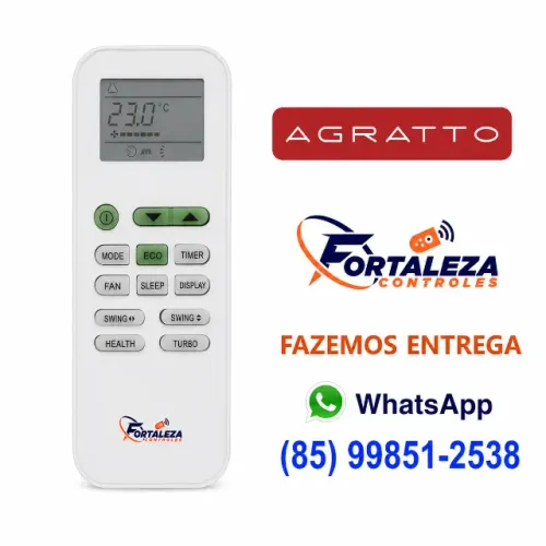 Controle Remoto Para Ar Condicionado Agratto Eco Inverter Eics Eicst - fazemos Entrega