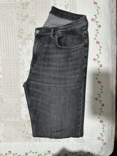 Calça Zara Slim Fit Cinza Escura 