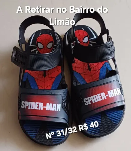 Sandália Spider Man, n° 31/32