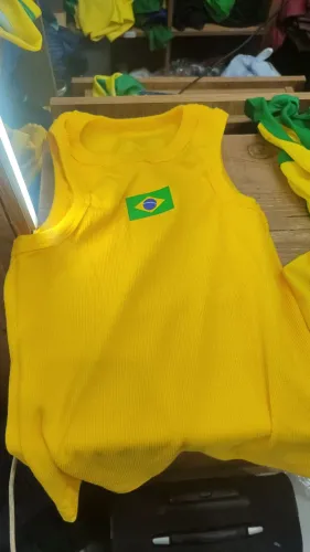 Blusa Brasil feminina tamanho único